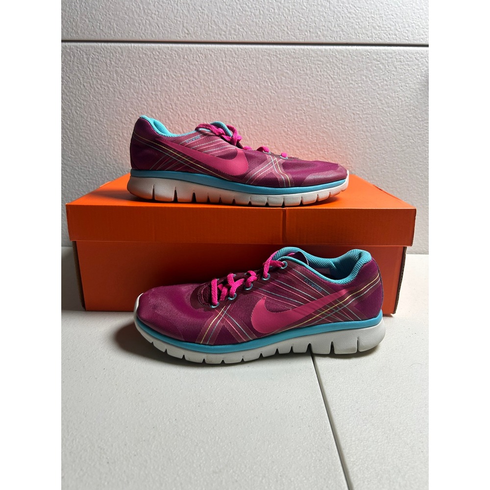Nike Free 5.0 TR Fit 3 Fireberry Pink Force Teal Size Womens 8 #3013